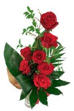 Buchet 7 trandafiri rosii - imagine 2