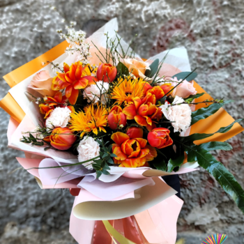 buchet-flori-portocalii-floral-studio-iasi