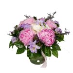 buchet-bujori-roz-hortensie-alba-frezii-mov-floral-studio-iasi