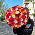 buchet-mare-flori-colorate