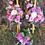 lumanari-cununie-flori-roz-floral-studio-iasi