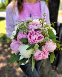 buchet-mireasa-bujori-roz-floral-studio-iasi