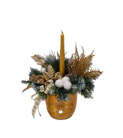 aranjament-artificial-cu-lumanare-de-craciun-floral-studio-iasi