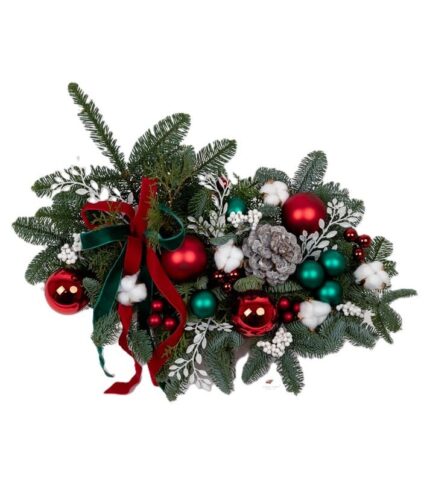 aranjament-craciun-globuri-sticla-bumbac-floral-studio-iasi