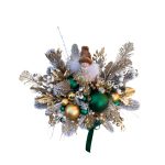 Aranjament în vas elegant cu brad artificial și zână - imagine 2