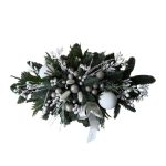 Aranjament pentru masa de Crăciun cu brad natural și lumânări - imagine 2