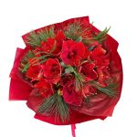 Buchet Amaryllis roșu - imagine 2