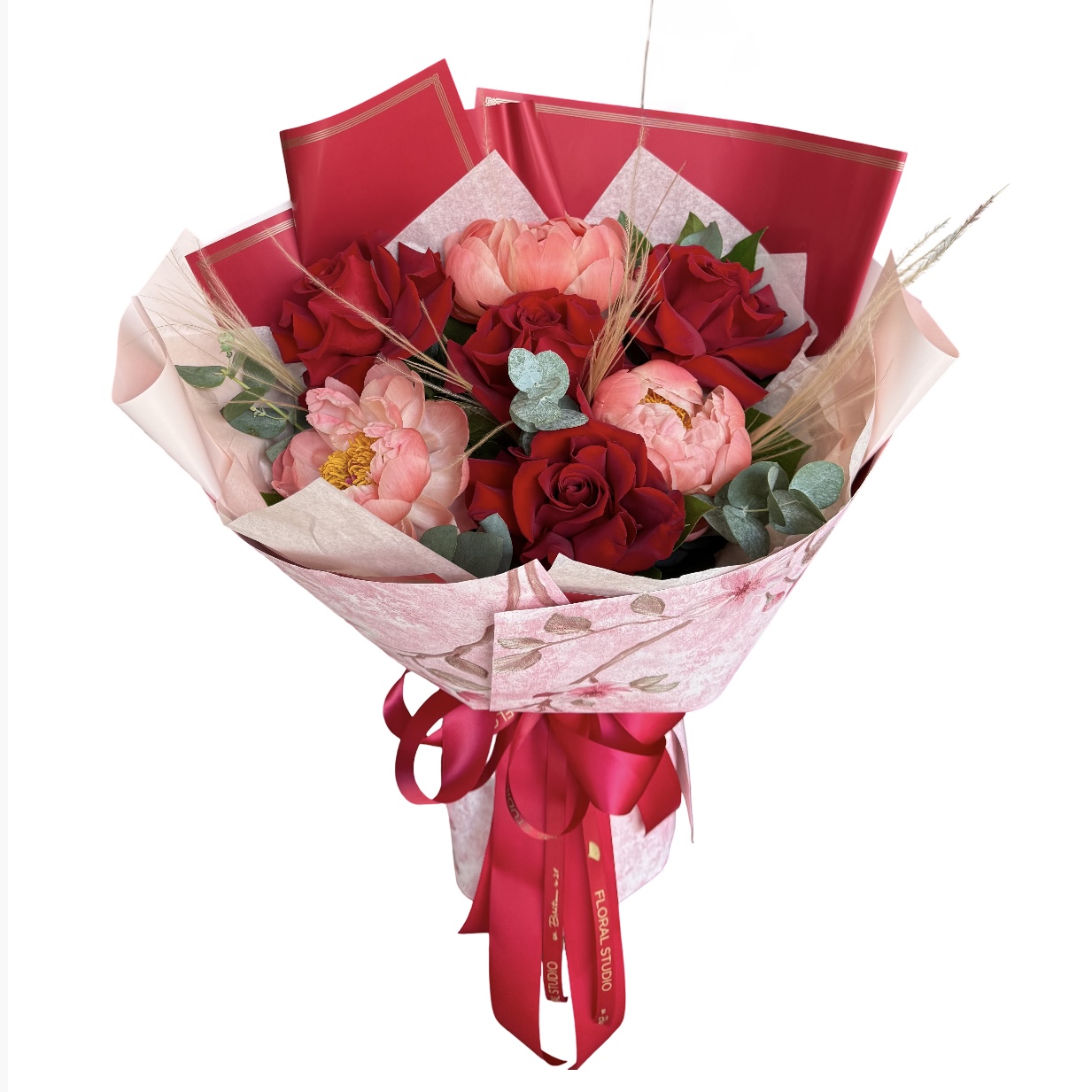 Screenshot Buchet Red Passion Peony - imagine 1