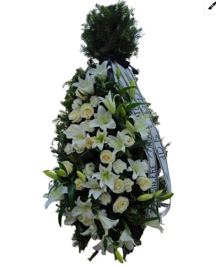 Coroană funerară Veșnică amintire - Floral Studio Iași