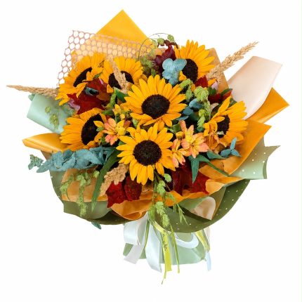 Buchet Golden Bloom - Floral Studio Iași - imagine 2